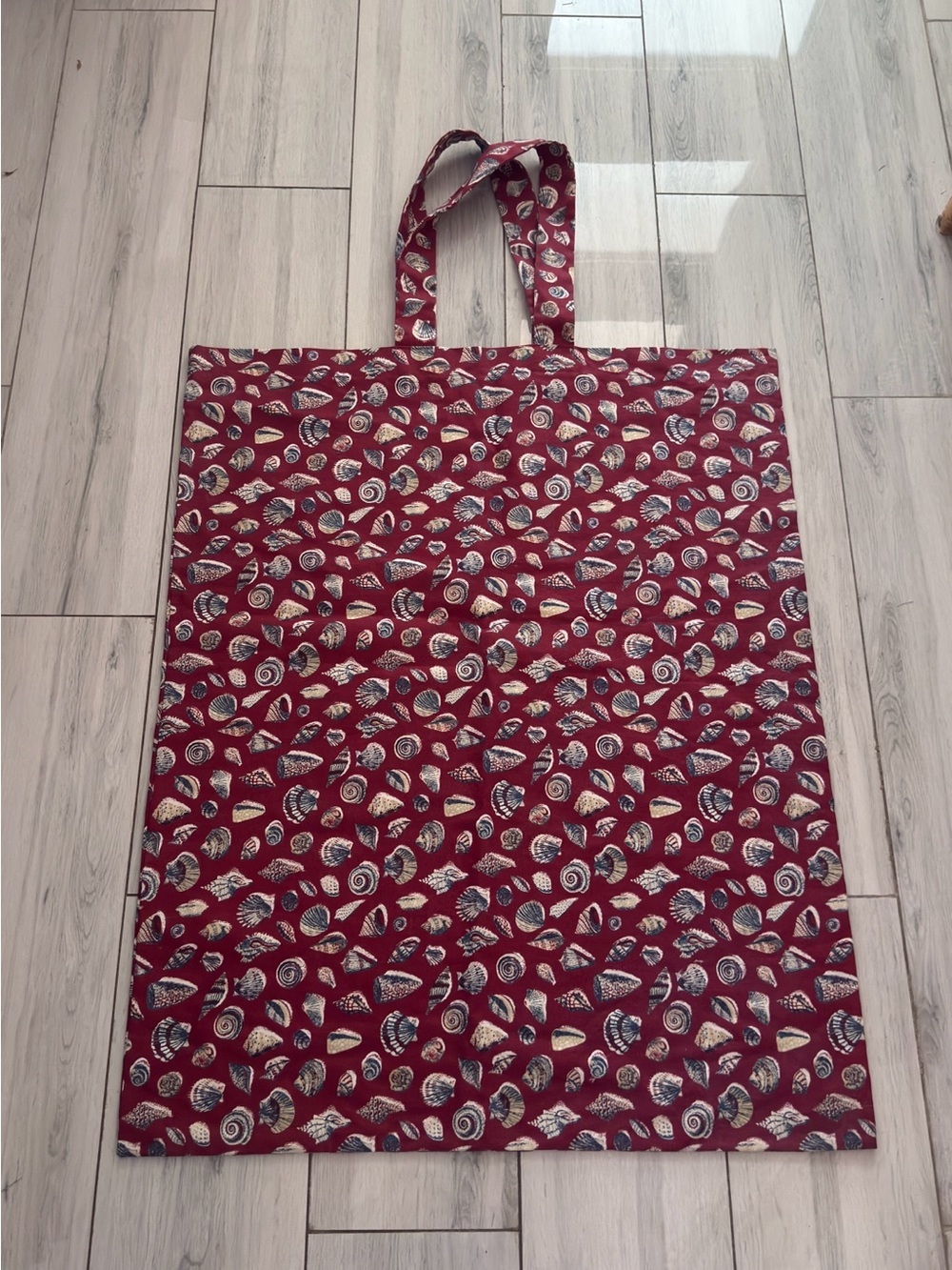 Extra Large Cotton Tote Bag Women Storage Bag Beach Travel Bag Shells 🐚